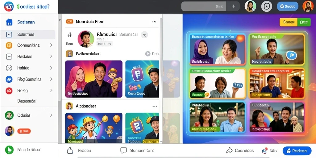 Tampilan antarmuka yang menarik dan modern.