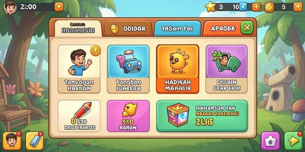 Tampilan pertama yang menggugah selera dengan tema slot yang menarik.