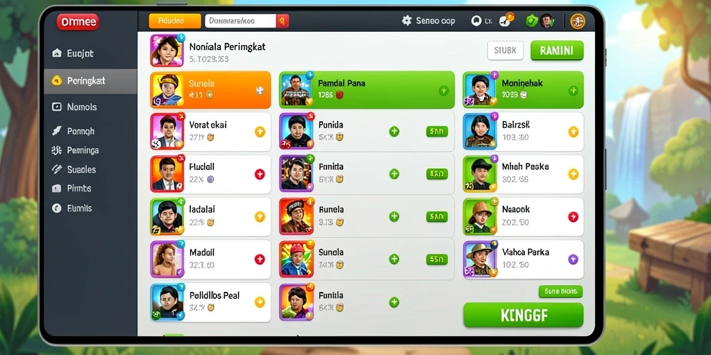 Tangkapan layar: Tampilan karakter hero yang beragam.