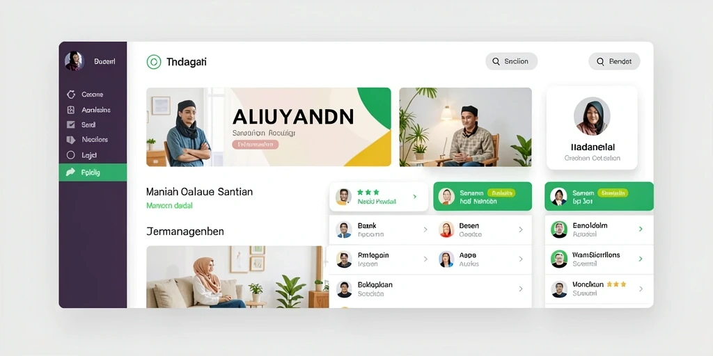 Screenshot aplikasi menunjukkan antarmuka pengguna yang menarik.