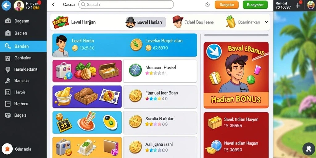 Tampilan antarmuka yang menarik dan user-friendly.