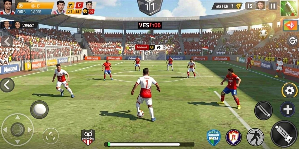 Tampilan awal permainan yang menarik dan dinamis.